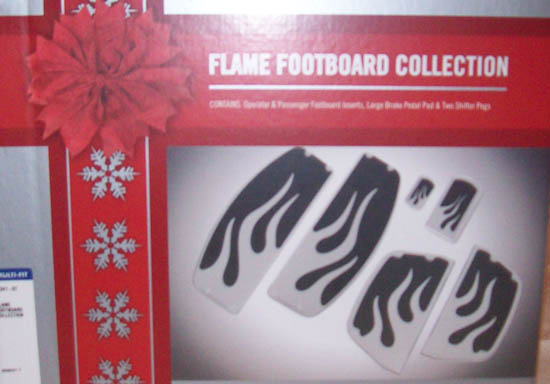 Footboards flames